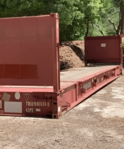 Used 40ft Flat Rack Shipping Container